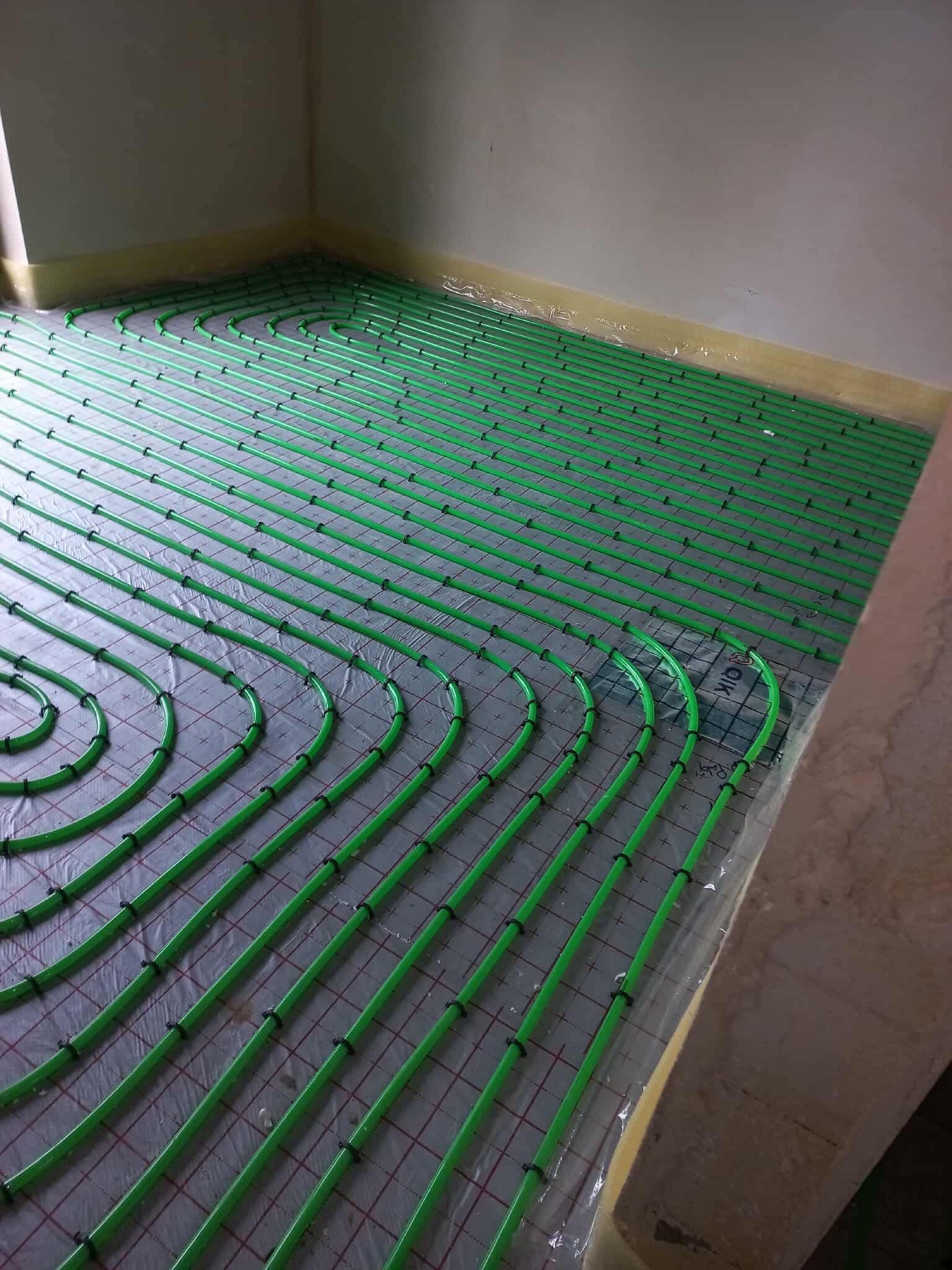 Montaż ogrzewania podłogowego - nowe mieszkanie